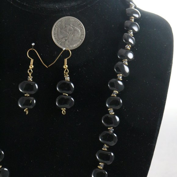 KAZURI Mini Shale Black Earthen Clay Jewelry Bundle Set - Picture 3 of 9